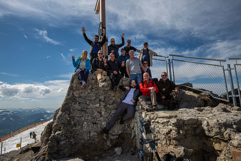Workshop Gruppenfoto am Nebelhorn