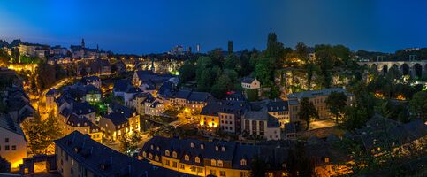 Panorama der Altstadt von Luxemburg